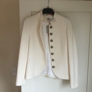 Boden blazer, new With tags, boucle cream blazer